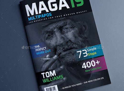 30页独特的产品介绍类杂志模板下载[indd]