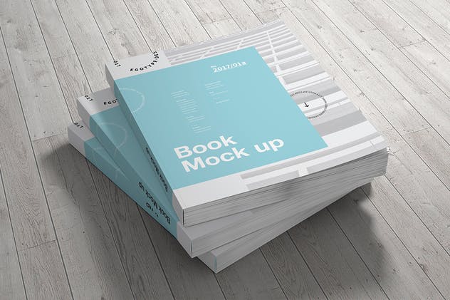 简装软封面杂志书样机 Book Mock-up插图(4)