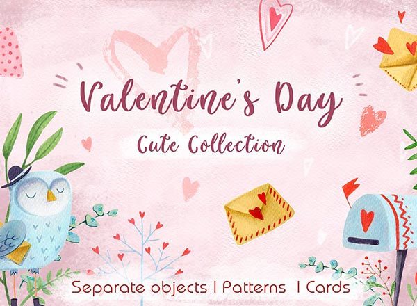 38妇女节情人节七夕手绘风格素材大集合