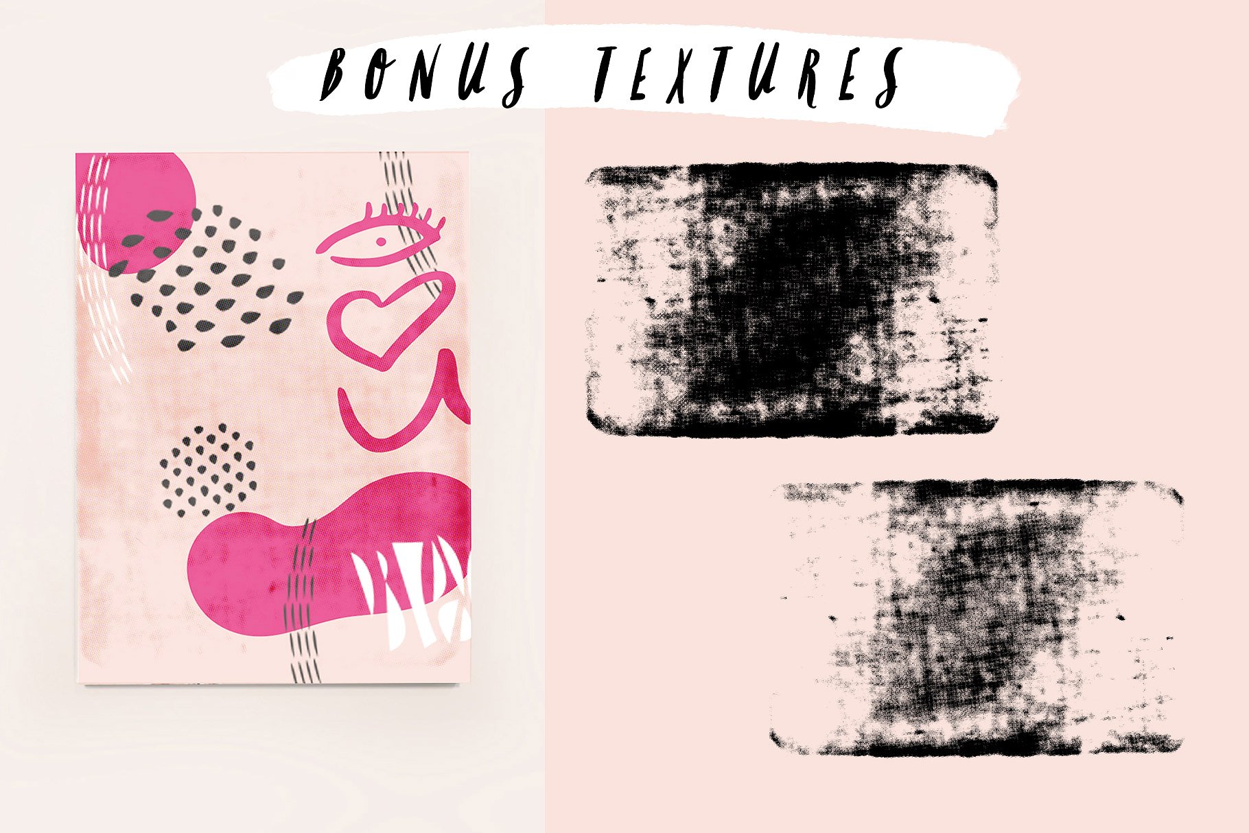 情人节粉色手绘矢量图形 Be Mine Valentine Vector Graphics插图(14)