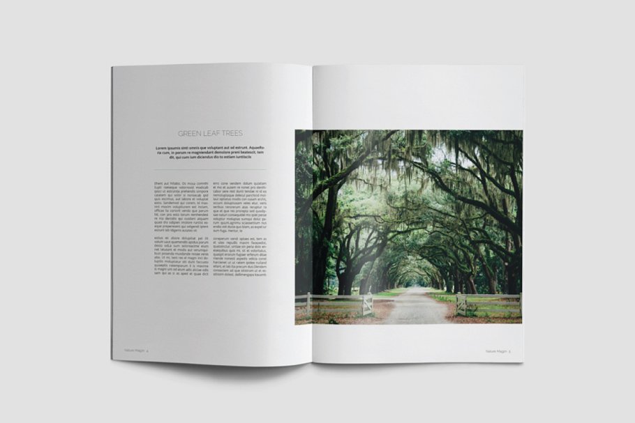 绿色大自然图册设计模板插图(14)