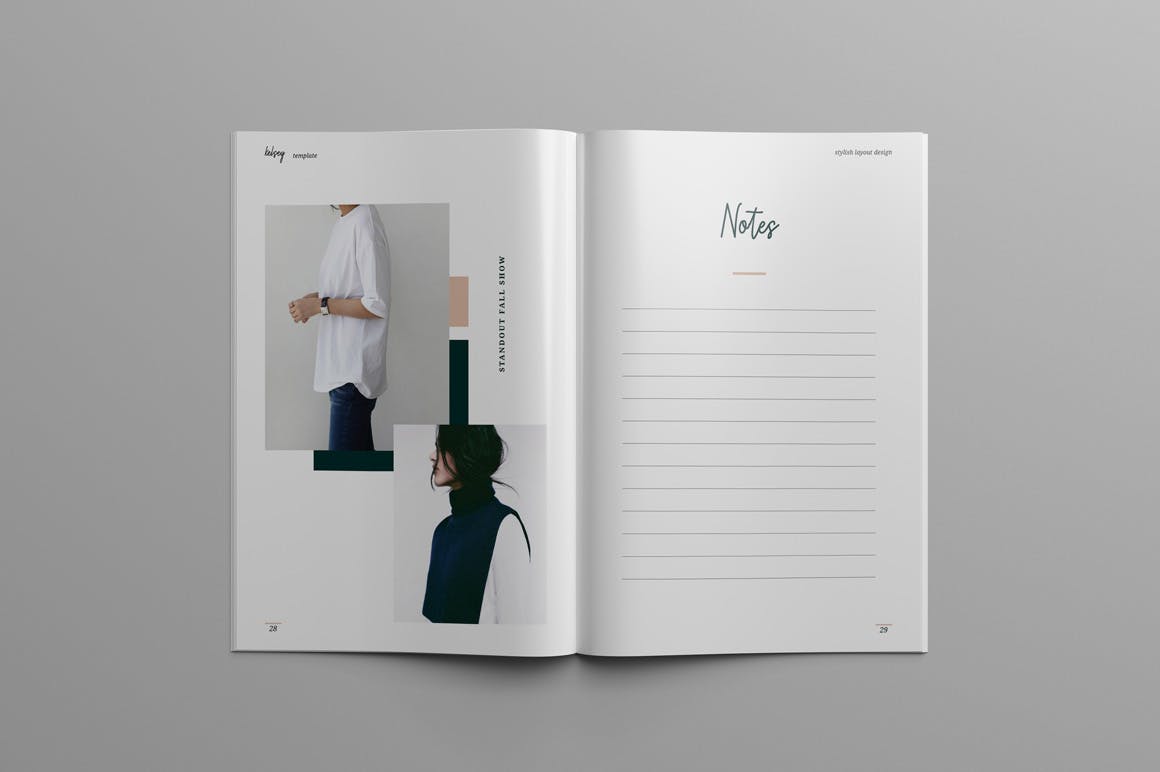 时尚摄影/时装品牌产品目录&杂志设计模板 KELSEY – Fashion Lookbook & Magazine插图(12)