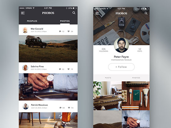 Phobos UI Kit素材之家精选sketch素材