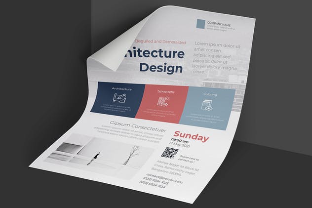 企业宣传企业活动海报设计模板 Clean & Minimal Business Event Flyer插图(2)