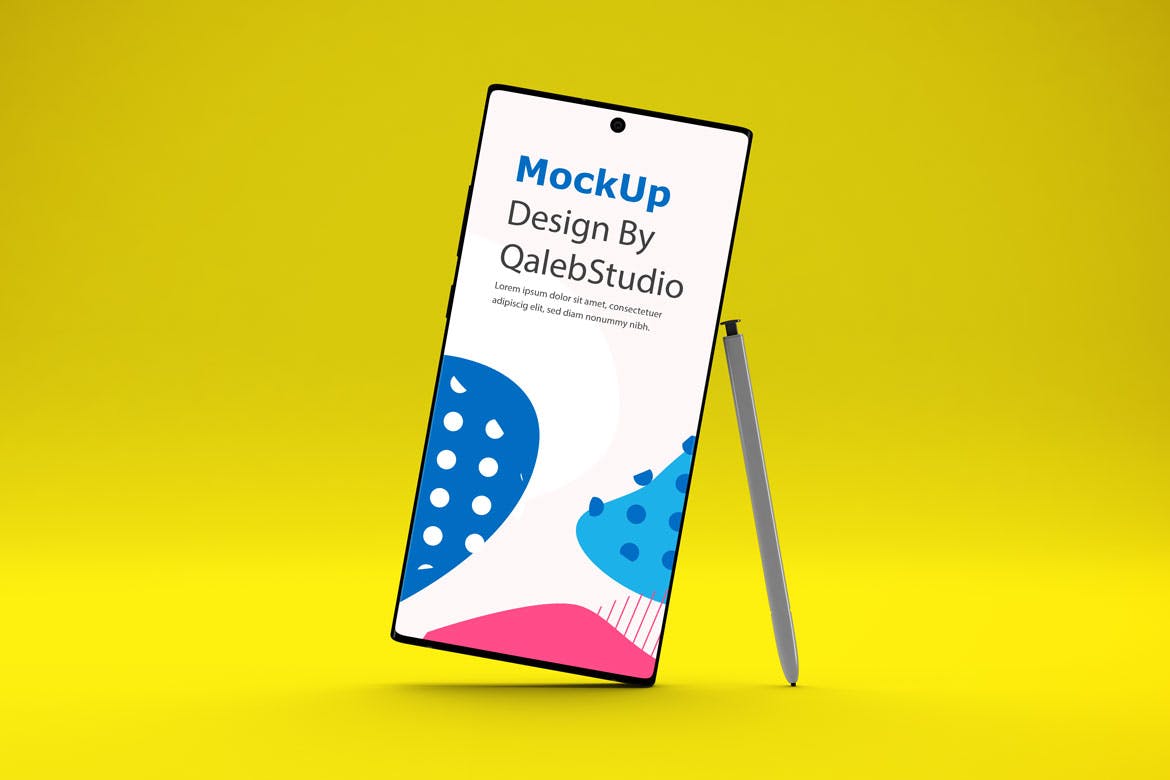 三星大屏手机Note 10屏幕预览样机模板 Note 10 Mockup插图(2)