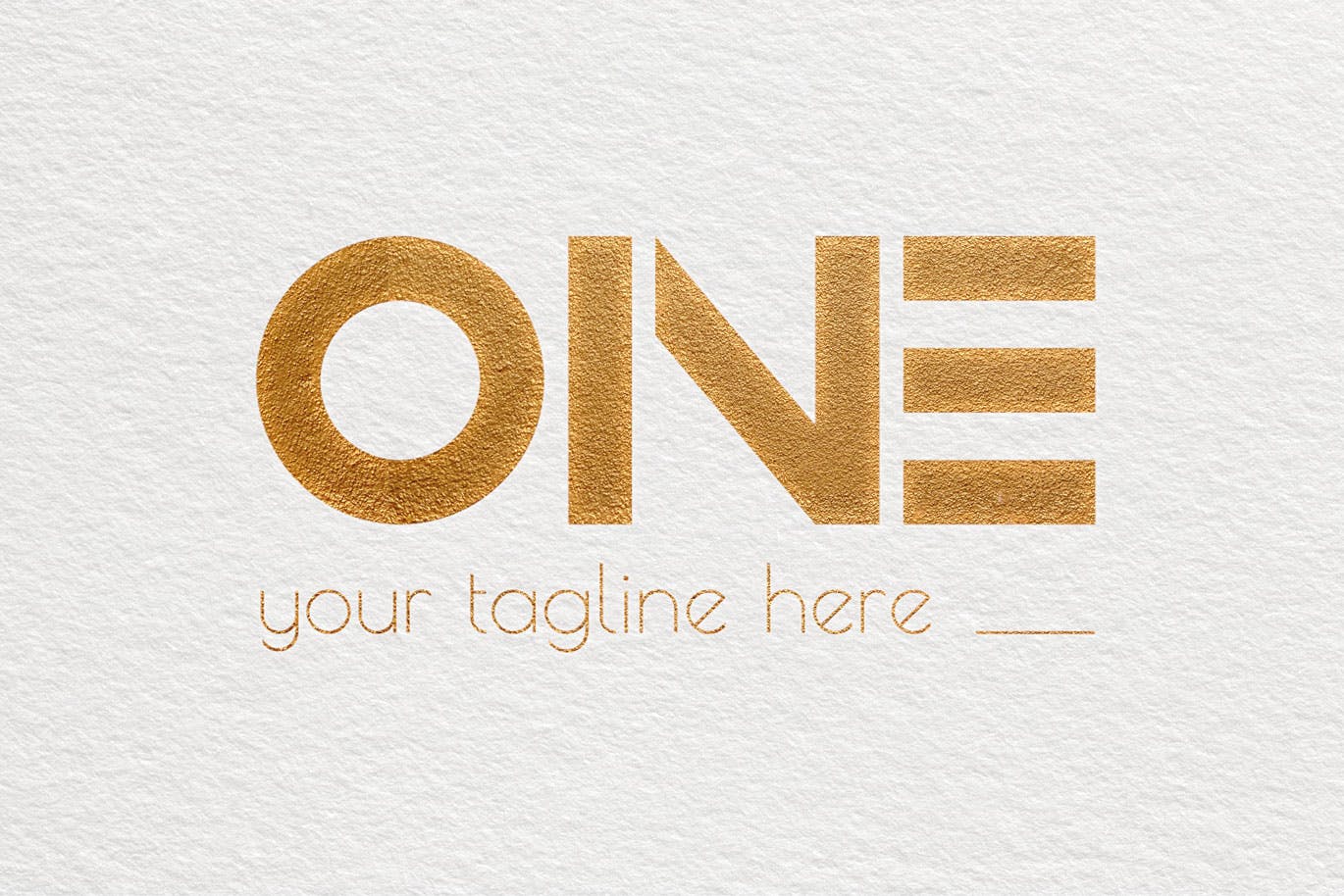 创意ONE文字Logo设计素材库精选模板 One Modern Logo Template插图(3)