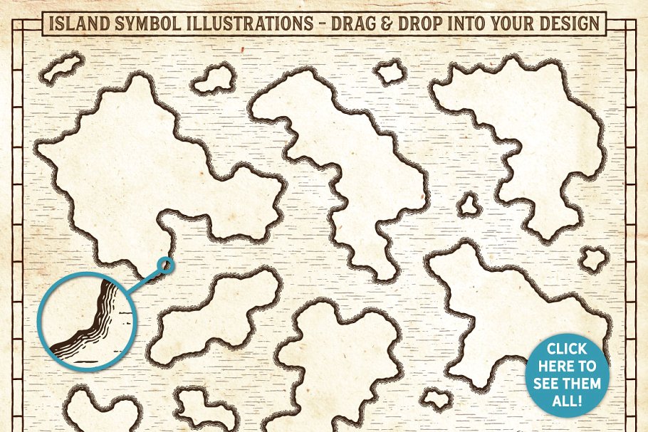 复古航海地图设计工具包 The Vintage Nautical Map Maker插图(4)