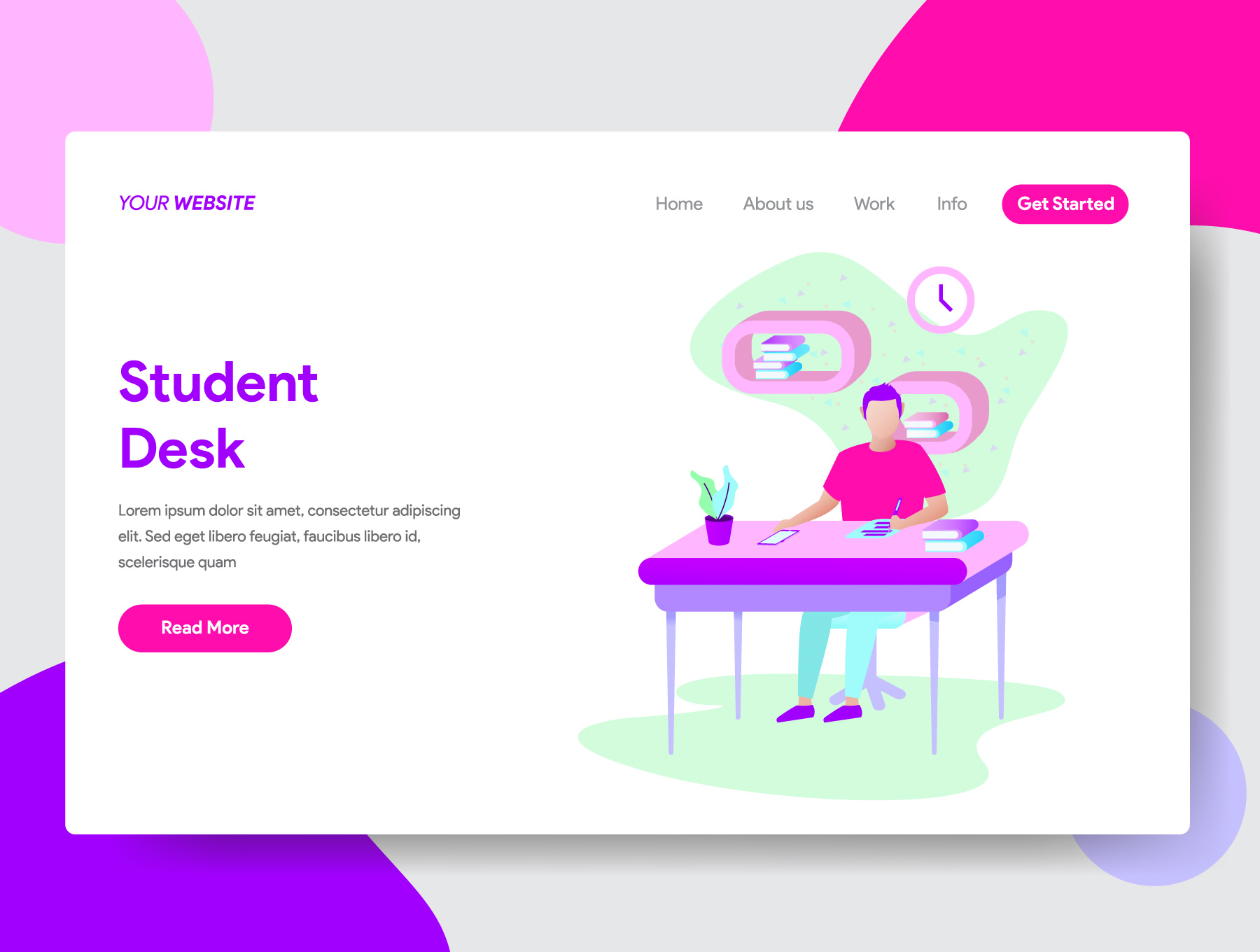 互联网在线教育相关的创意插画下载[Ai]插图(5)