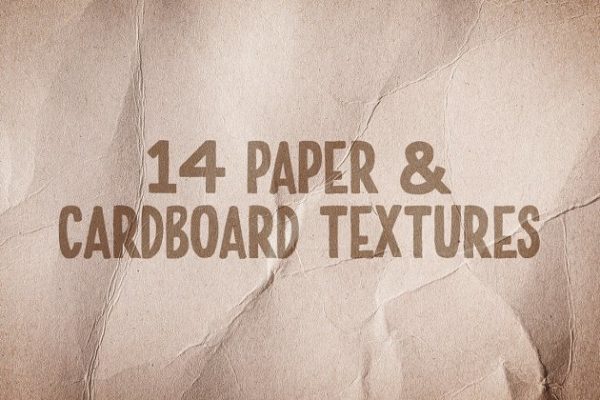 高清纸板皱褶纸张纹理背景素材 Paper &amp; Cardboard Texture Pack Vol 2