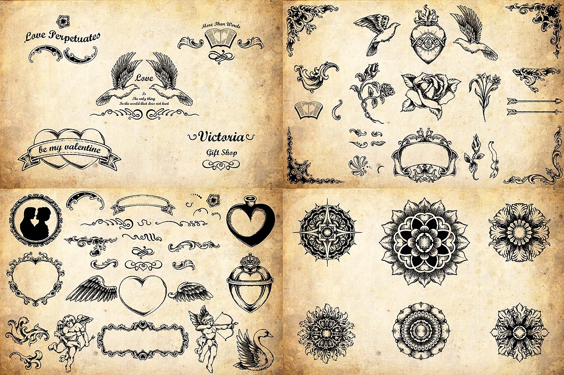 素材库下午茶：高品质的600+复古风格矢量logo标志标签大集合插图(14)