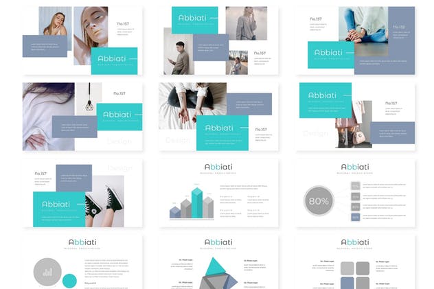 高端时尚优雅PPT幻灯片模板 Abbiati – Powerpoint Template插图(2)