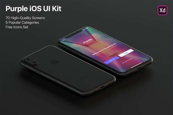 素材库下午茶：XD打造的全面屏iOS最新GUI KIT套装下载 [XD]