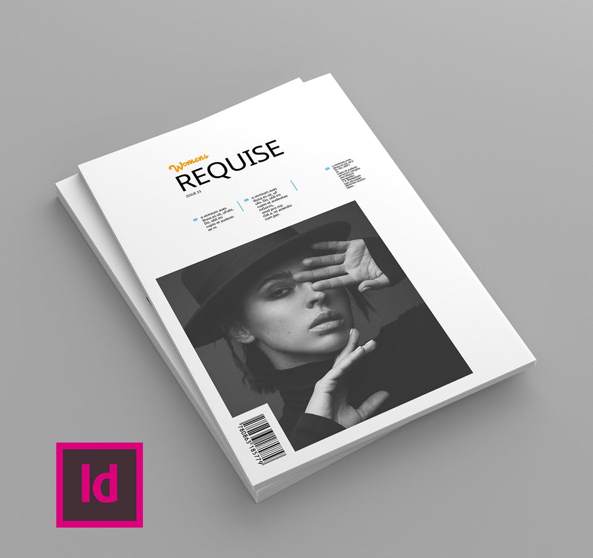 女性时尚主题素材库精选杂志排版设计模板 Requise – Magazine Template插图(1)