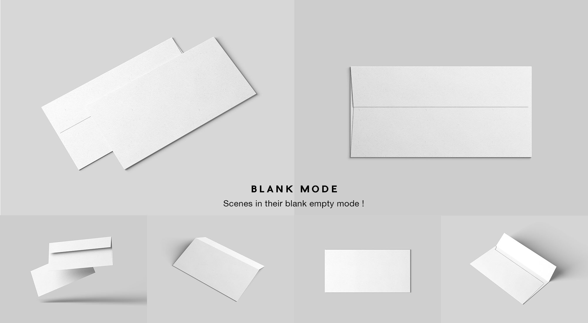 标准DL信封设计图样机PSD模板 Standard DL Envelope Mockup插图(9)