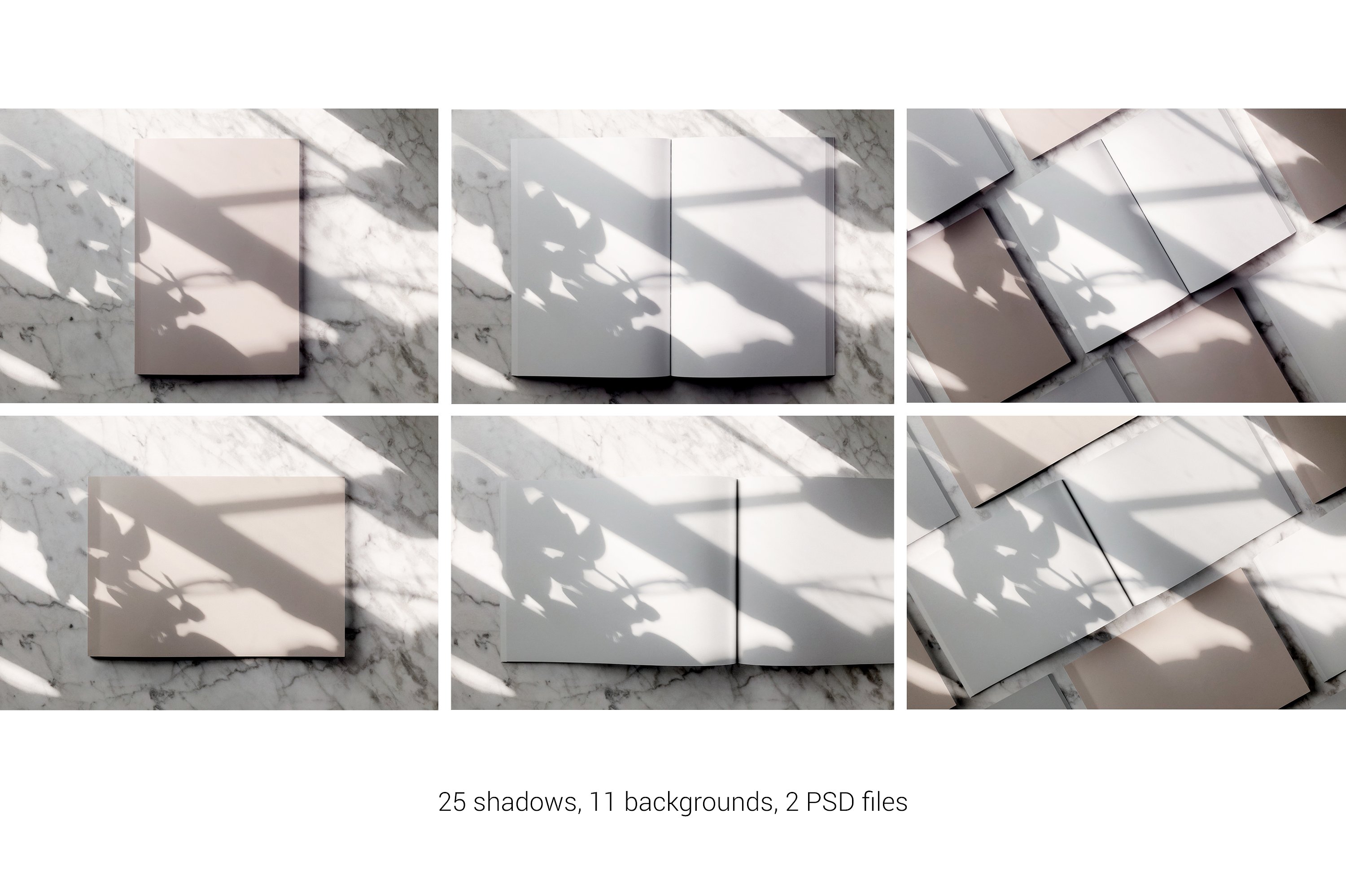 时尚品牌产品展示画册杂志样机 Shadow Brand – Magazine Mockups插图(6)