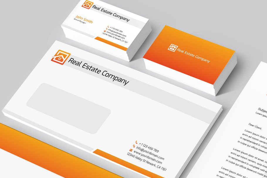 房地产企业品牌形像设计模板 Real Estate Corporate Identity插图(2)
