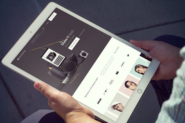 手持iPad Pro设备样机模板v8 iPad Pro Mockups v8插图(4)