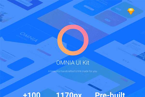 素材库下午茶：超现代时尚多彩设计风格的企业产品官网WEB UI KITS套装下载[Sketch]