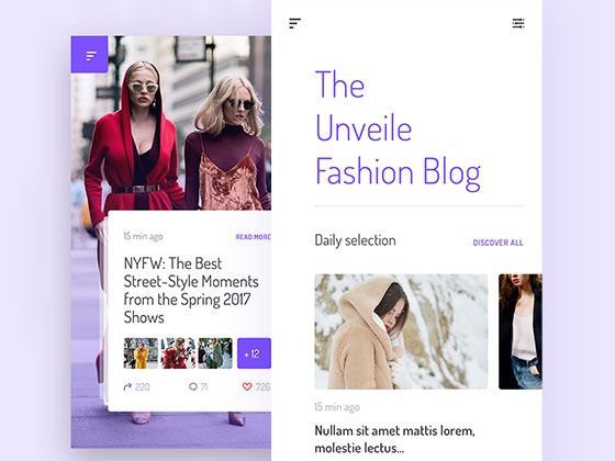 Unveile 订阅界面素材之家精选sketch素材