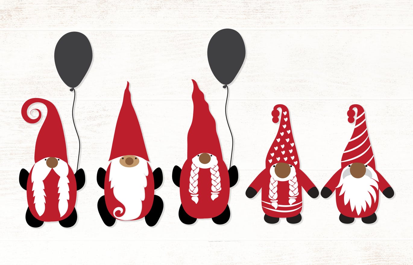 可爱的侏儒卡通形象矢量图形素材 Gnomes illustrations – vector pack插图(2)