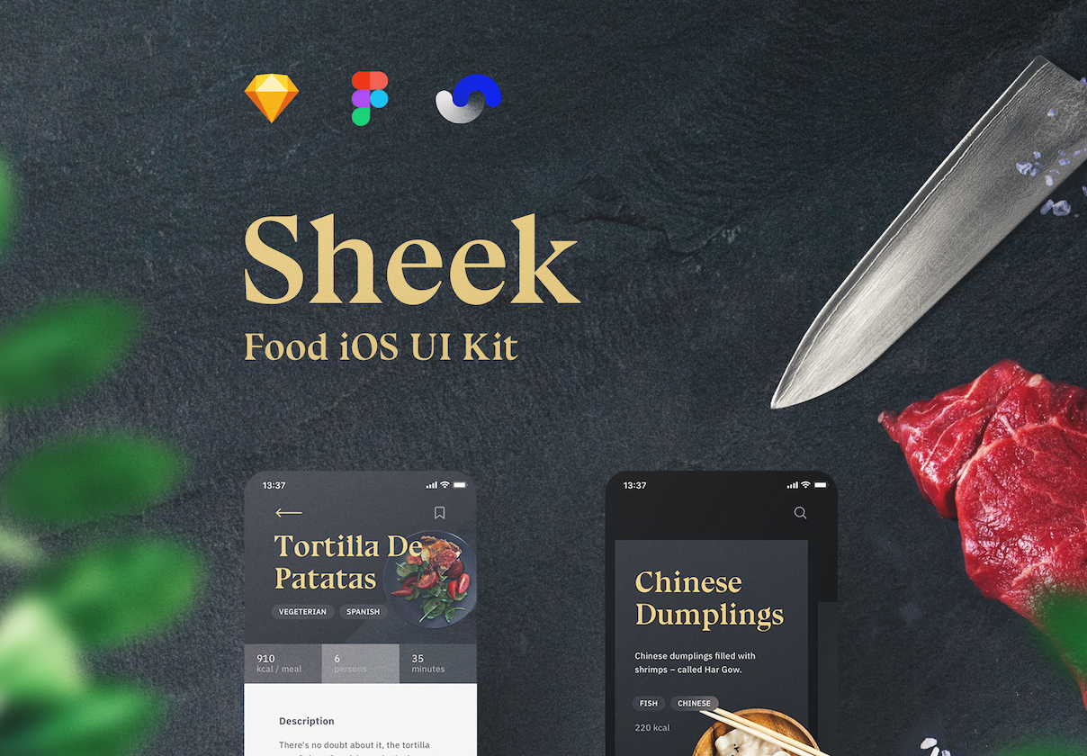 素材库下午茶：基于shift规范设计系统的美食类APP UI KITS套装下载[Sketch,Fig,Ae]插图