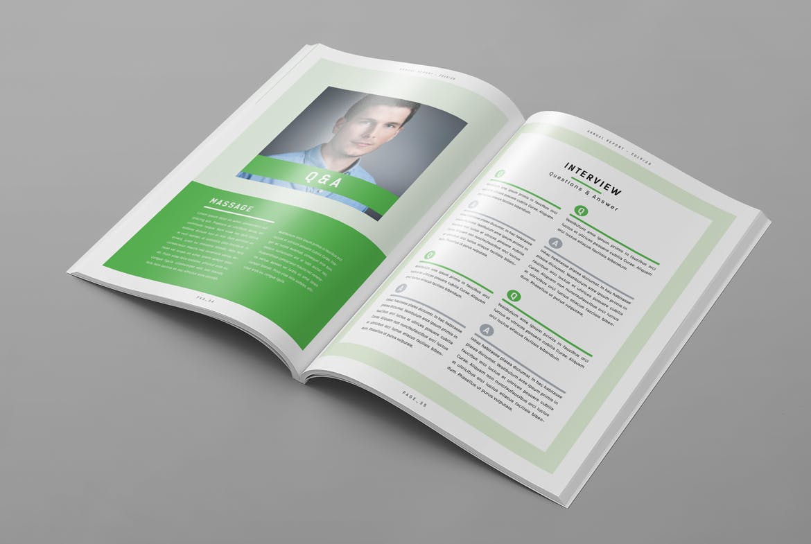 2019-2020企业年度报告/年报INDD设计模板 Annual Report插图(14)