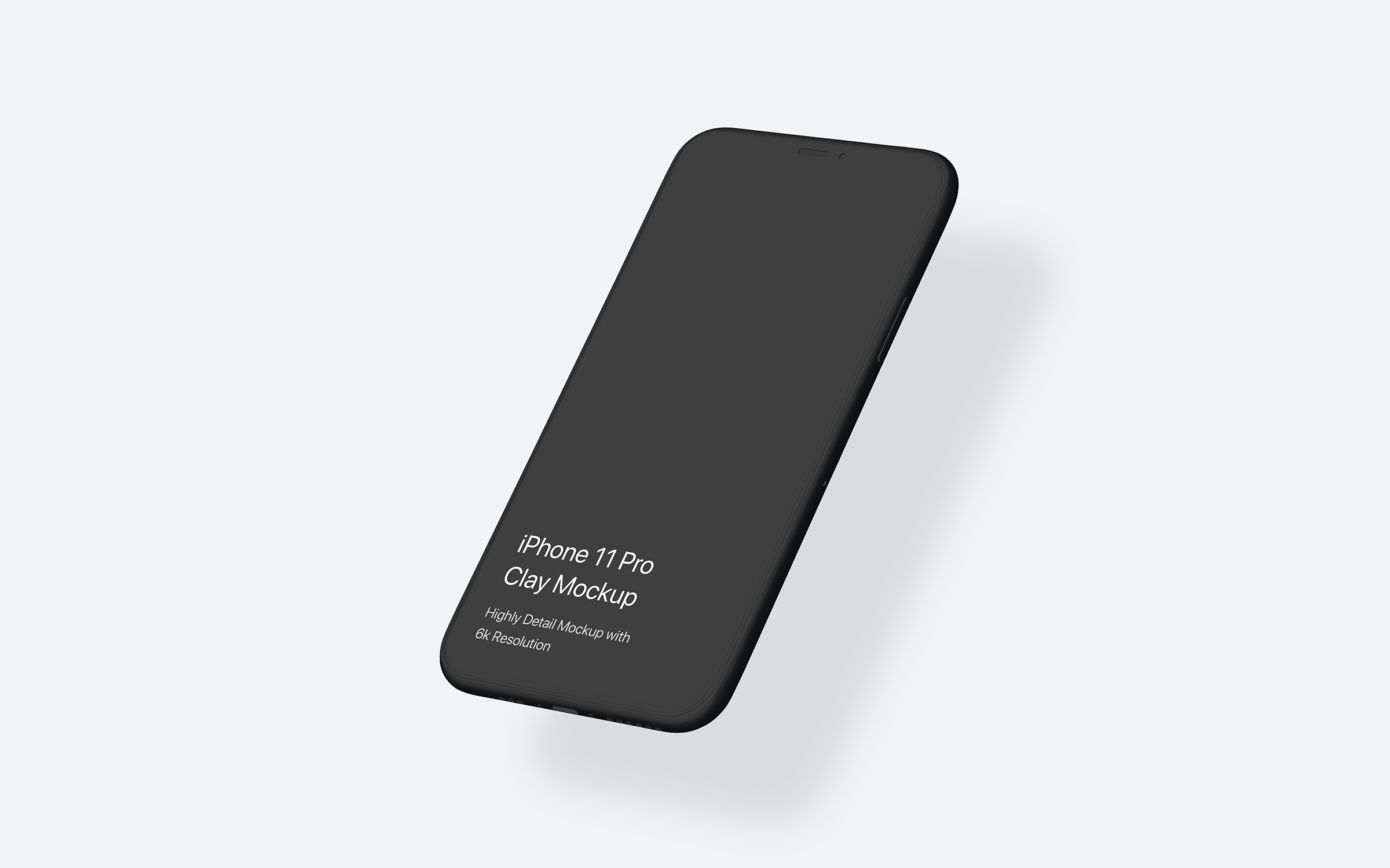 黏土陶瓷风格iPhone 11 Pro手机素材库精选样机模板 iPhone 11 Pro Mockup – Clay Mockup Pack插图(8)
