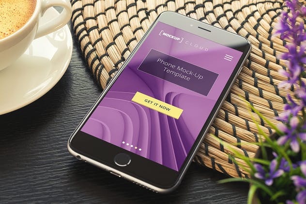 真实场景iPhone智能手机样机展示模板 Smartphone Mockup / Real Environment插图(3)