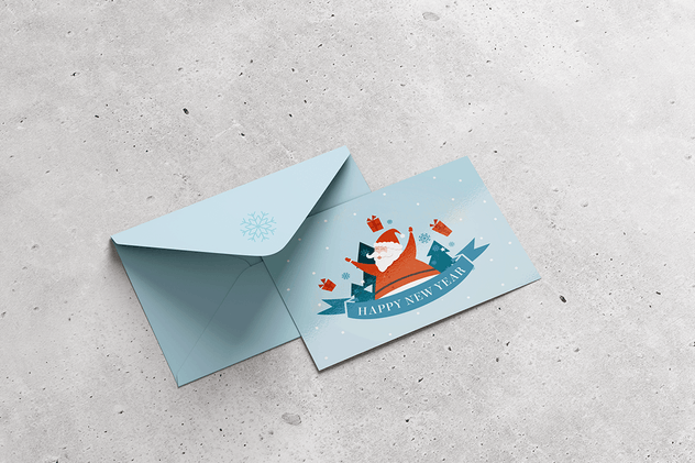 A6明信片/信封/邀请函/传单样机 A6 Postcard & Envelope / Invitation / Flyer MockUp插图(2)