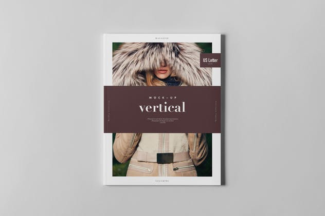 美国信纸规格杂志样机模板 US Letter Magazine Mock-up 3插图(6)