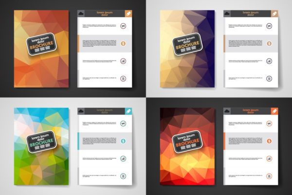 简约企业产品宣传画册模板 Set of Brilliant Brochures