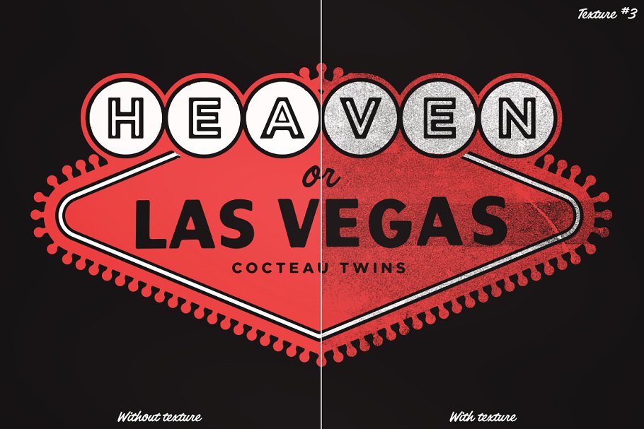 活版印刷套件：5款高分辨率油墨纹理+1款英文字体 Letterpress textures Kit 1插图(3)