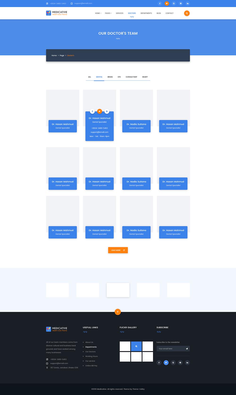 一套完美的医疗健康网站设计模板 Medical Website Template插图(4)