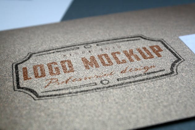 烫印烫金Logo样机模板 Logo Mock-Up插图(6)