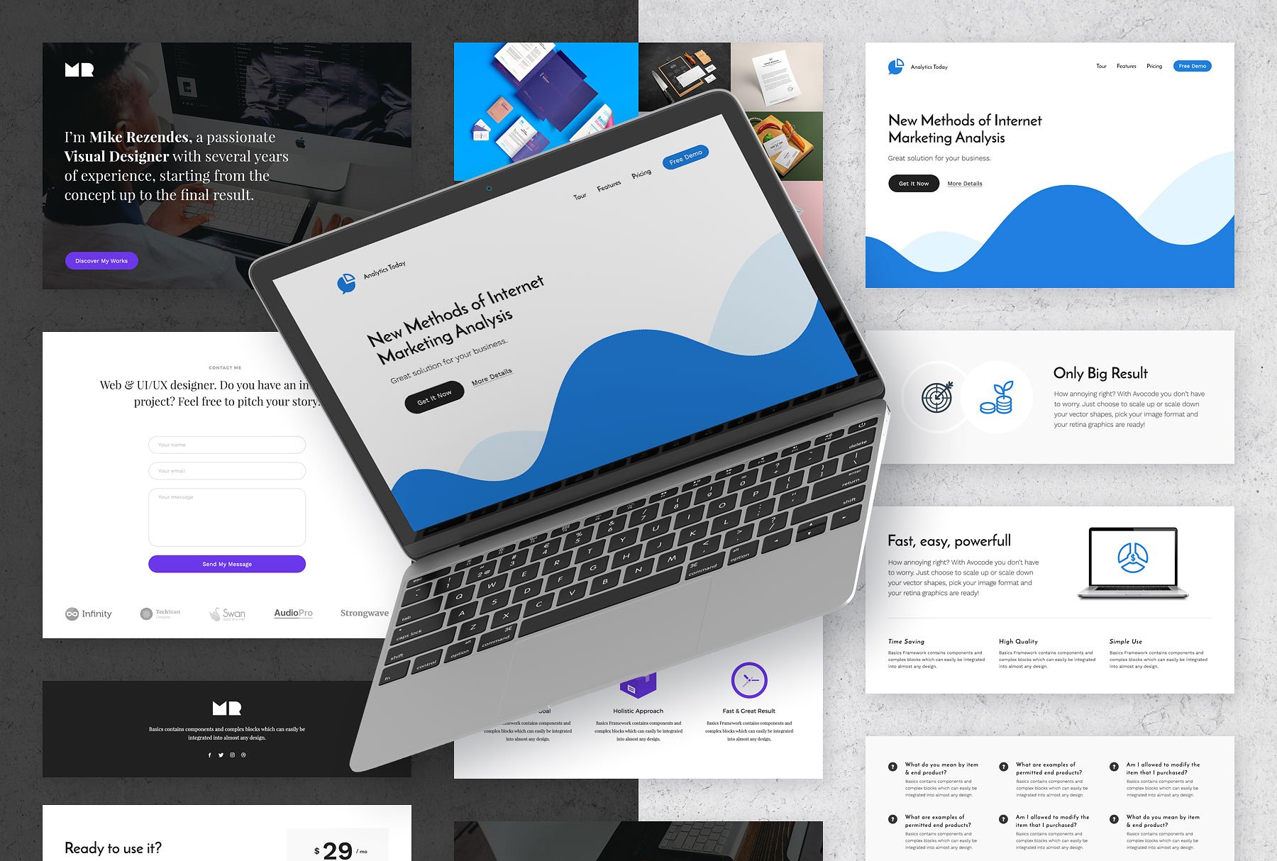 网站设计项目启动UI基础套件 The Basics Web UI Kit插图(5)