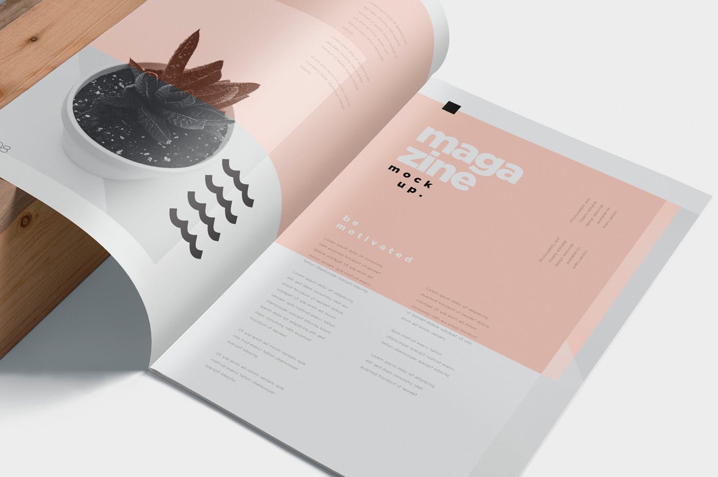 杂志广告图片设计印刷效果图样机 Open Magazine Mockups for Ad Designs插图(2)