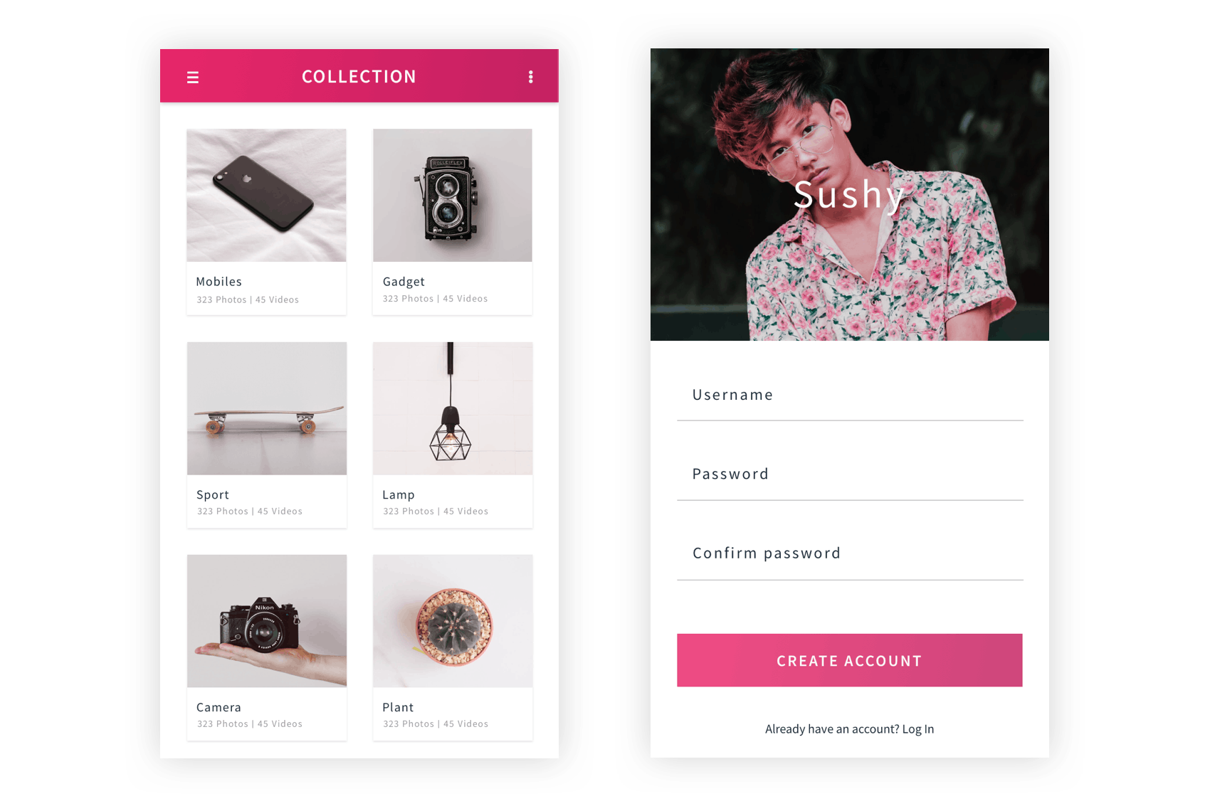 社交媒体&社交分享主题APP应用SKETCH设计套件 Sushy – Social Media Ui Kit for Sketch App插图(6)