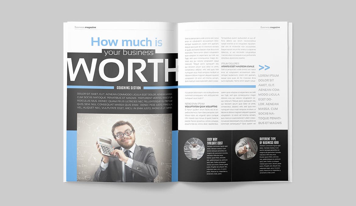 商务/金融/人物素材库精选杂志排版设计模板 Magazine Template插图(4)