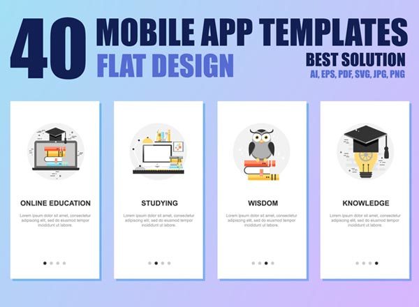 素材库下午茶：10组APP启动页模版打包下载[ai,eps,png,jpg]