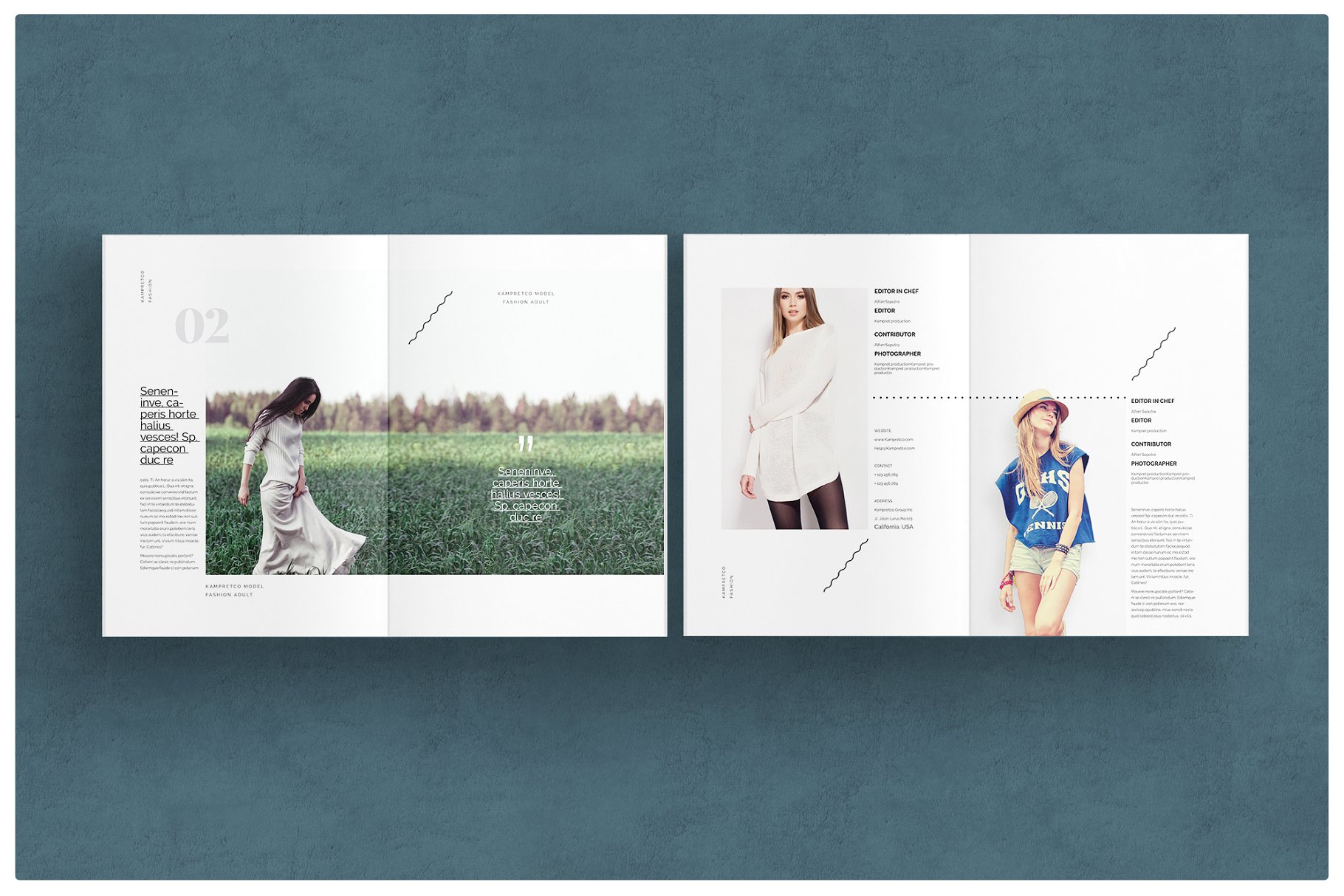 时尚范儿杂志模板 Magazine Template插图(2)