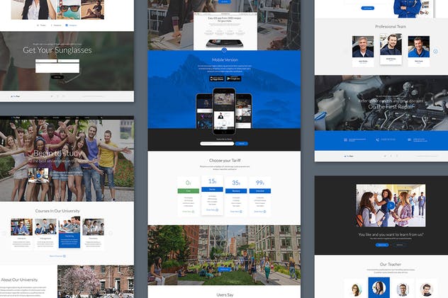 25套创意网站设计UI模板 The Pear Starter Web UI Kit插图(14)