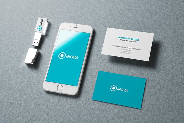 企业品牌VI设计办公文具样机模板v1 Branding / Identity Mock-up插图(6)