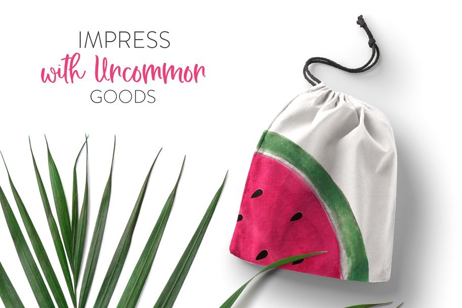 新挑选的水彩素材和字体工具包 Fresh Picked Watercolor & Font Kit插图(7)