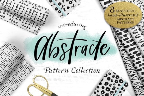 抽象黑白图案纹理 "Abstracte" Black and White Patterns