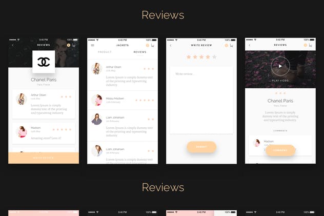 奢侈品电子商务APP应用UI套件 Modda –  E-Commerce Mobile UI Kit插图(12)