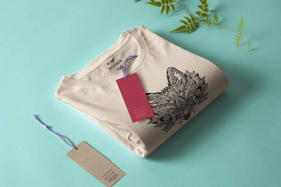 狐狸-曼陀罗花手绘T恤印花图案设计矢量插画素材库精选素材 Fox Mandala T-shirt Design Vector Illustration插图(2)