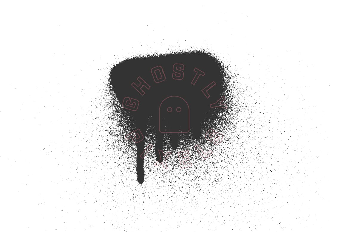 喷漆滴墨图案纹理肌理素材 Spray Paint Drip Textures插图(9)