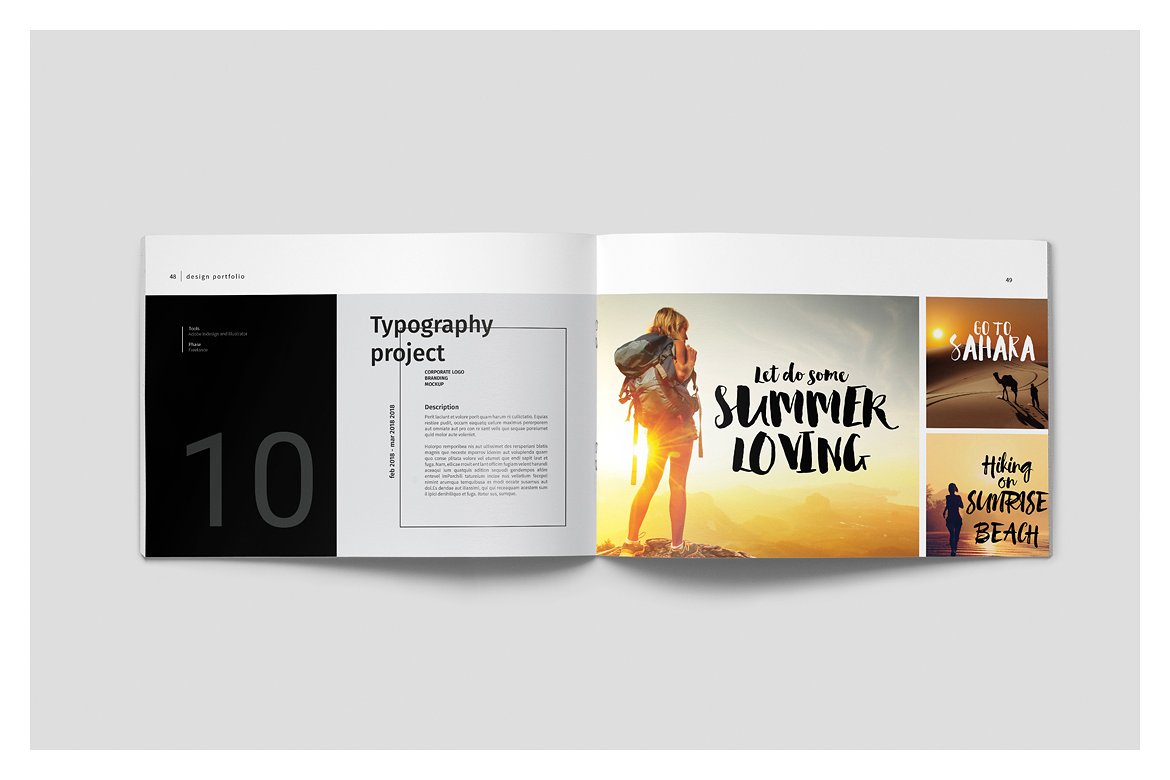 设计感强的多用途平面画册组合模板插图(25)