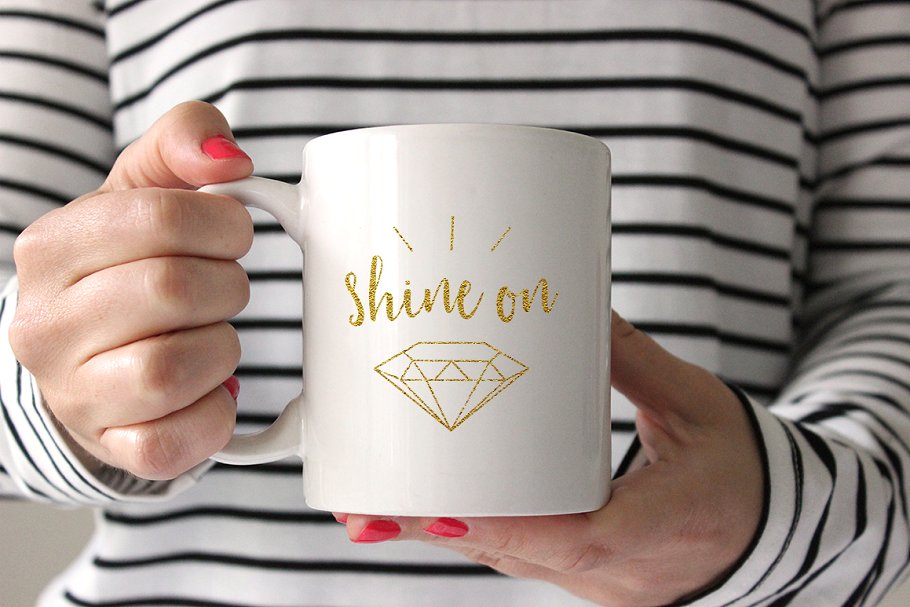 各种形状水晶矢量图形素材 Crystals Vector Illustration Set插图(2)