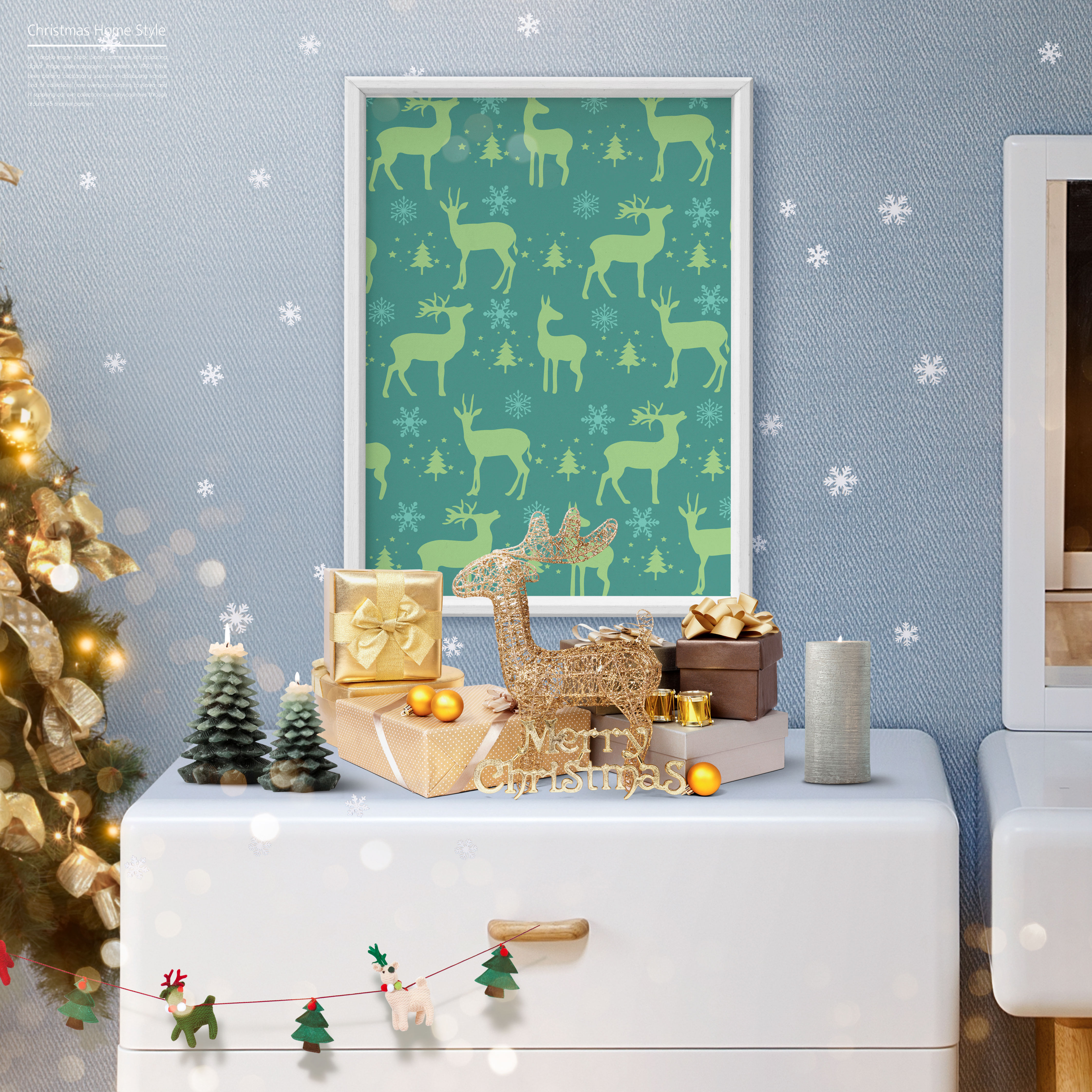 圣诞家居布置装饰海报psd素材合集V2插图(2)